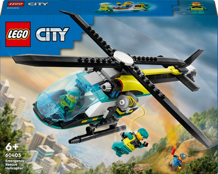 LEGO City Great Vehicles 60405 - Pelastushelikopteri ryhmässä LELUT, TUOTTEET LAPSILLE JA VAUVOILLE / Leikkikalut, Askartelu &Pelit / Rakennuslelut / Lego @ TP E-commerce Nordic AB (C52200)