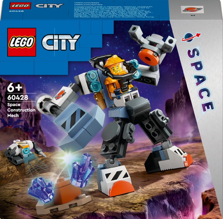 LEGO City Space 60428 - Avaruusrobotti rakennustöihin ryhmässä LELUT, TUOTTEET LAPSILLE JA VAUVOILLE / Leikkikalut, Askartelu &Pelit / Rakennuslelut / Lego @ TP E-commerce Nordic AB (C52205)