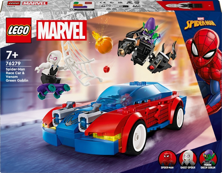 LEGO Super Heroes Marvel 76279 - Spider-Manin kilpa-auto ja Venomin Vihreä Menninkäinen ryhmässä LELUT, TUOTTEET LAPSILLE JA VAUVOILLE / Leikkikalut, Askartelu &Pelit / Rakennuslelut / Lego @ TP E-commerce Nordic AB (C52209)