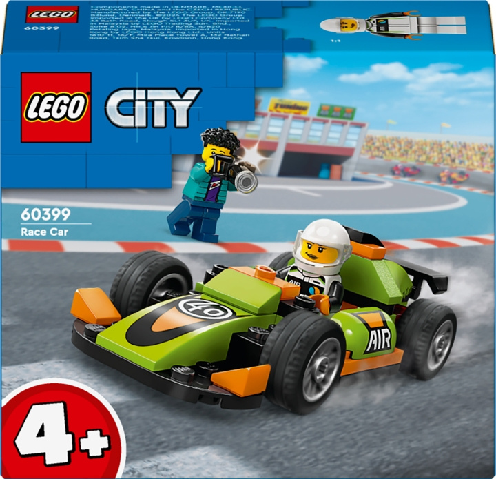 LEGO City Great Vehicles 60399 - Vihreä kilpa-auto ryhmässä LELUT, TUOTTEET LAPSILLE JA VAUVOILLE / Leikkikalut, Askartelu &Pelit / Rakennuslelut / Lego @ TP E-commerce Nordic AB (C52220)