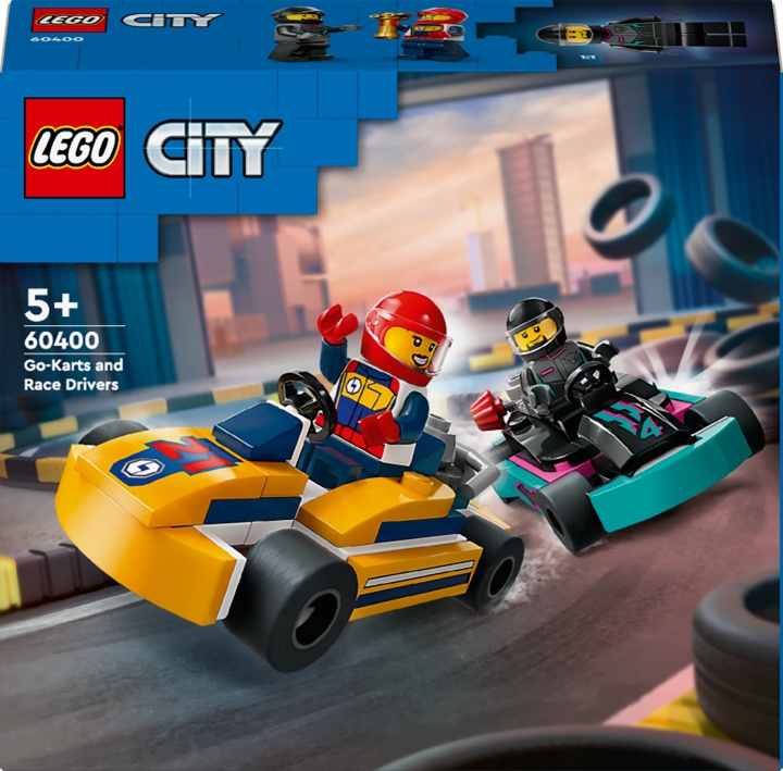 LEGO City Great Vehicles 60400 - Go-Kart-autot ja kilpakuljettajat ryhmässä LELUT, TUOTTEET LAPSILLE JA VAUVOILLE / Leikkikalut, Askartelu &Pelit / Rakennuslelut / Lego @ TP E-commerce Nordic AB (C52221)