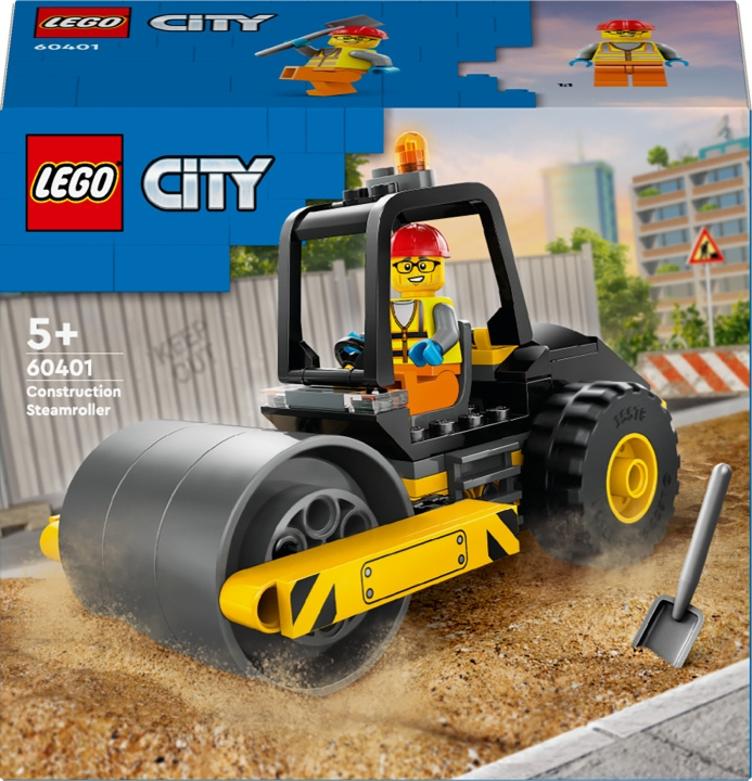 LEGO City Great Vehicles 60401 - Rakennustyömaan tiejyrä ryhmässä LELUT, TUOTTEET LAPSILLE JA VAUVOILLE / Leikkikalut, Askartelu &Pelit / Rakennuslelut / Lego @ TP E-commerce Nordic AB (C52222)