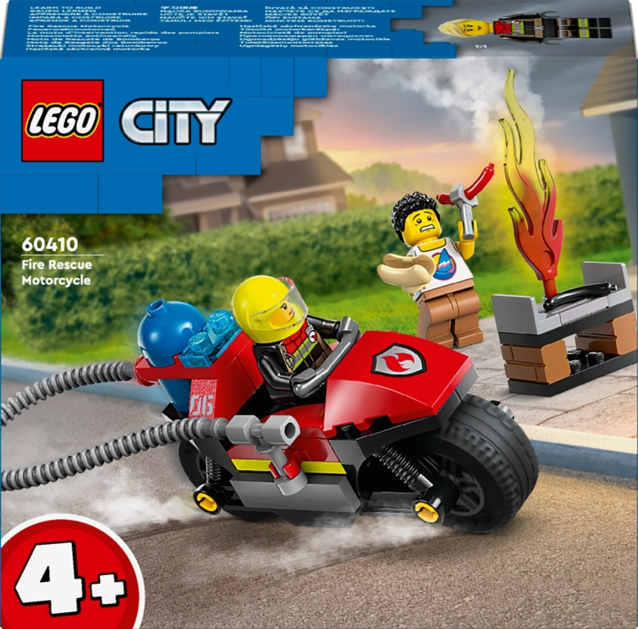 LEGO City Fire 60410 - Palokunnan pelastusmoottoripyörä ryhmässä LELUT, TUOTTEET LAPSILLE JA VAUVOILLE / Leikkikalut, Askartelu &Pelit / Rakennuslelut / Lego @ TP E-commerce Nordic AB (C52226)