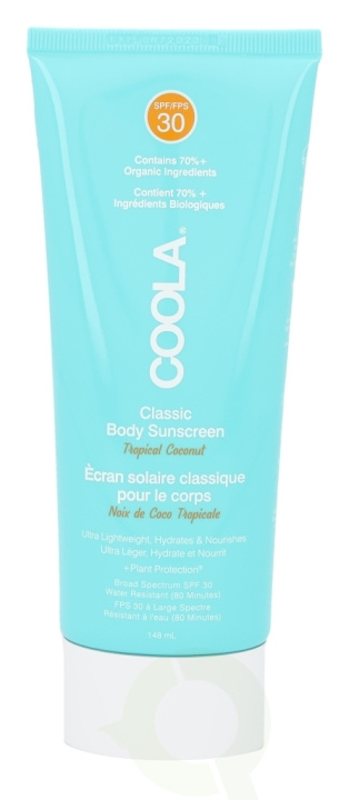 Coola Classic Sunscreen Moisturizer SPF30 148 ml Tropical Coconut ryhmässä KAUNEUS JA TERVEYS / Ihonhoito / Rusketus / Aurinkosuoja @ TP E-commerce Nordic AB (C52297)