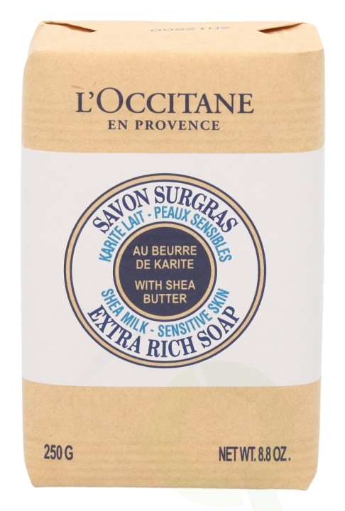 L\'Occitane Shea Milk Extra Rich Soap 250 gr Sensitive Skin ryhmässä KAUNEUS JA TERVEYS / Ihonhoito / Kehon hoito / Kylpy- ja suihkugeelit @ TP E-commerce Nordic AB (C52593)