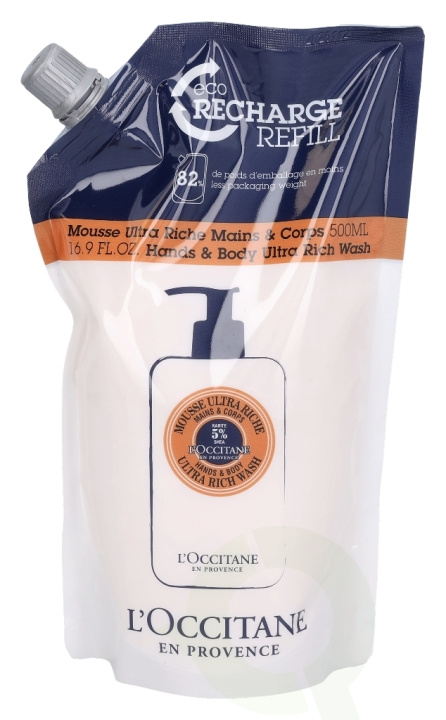 L\'Occitane Ultra Rich Hand & Body Wash - Refill 500 ml 5% Shea ryhmässä KAUNEUS JA TERVEYS / Ihonhoito / Kehon hoito / Kylpy- ja suihkugeelit @ TP E-commerce Nordic AB (C52628)