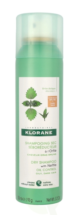 Klorane Dry Shampoo With Nettle 150 ml Oily Dry Hair ryhmässä KAUNEUS JA TERVEYS / Hiukset &Stailaus / Hiustenhoito / Kuivashampoo @ TP E-commerce Nordic AB (C52642)