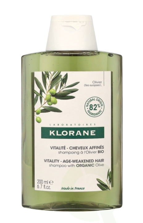 Klorane Vitality Shampoo With Organic Olive 200 ml ryhmässä KAUNEUS JA TERVEYS / Hiukset &Stailaus / Hiustenhoito / Shampoo @ TP E-commerce Nordic AB (C52643)