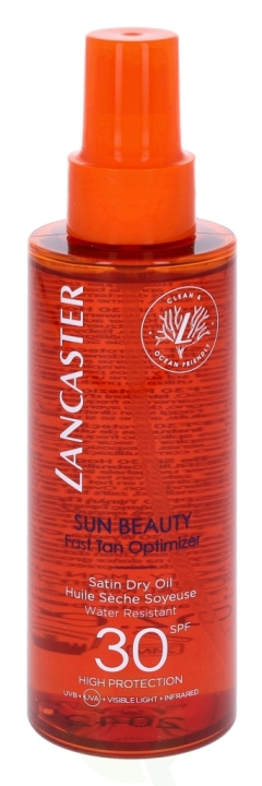 Lancaster Sun Beauty Satin Dry Oil SPF30 150 ml ryhmässä KAUNEUS JA TERVEYS / Ihonhoito / Rusketus / Aurinkosuoja @ TP E-commerce Nordic AB (C52684)