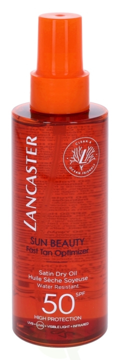 Lancaster Sun Beauty Dry Oil Fast Tan Optim. SPF50 150 ml ryhmässä KAUNEUS JA TERVEYS / Ihonhoito / Rusketus / Aurinkosuoja @ TP E-commerce Nordic AB (C52704)