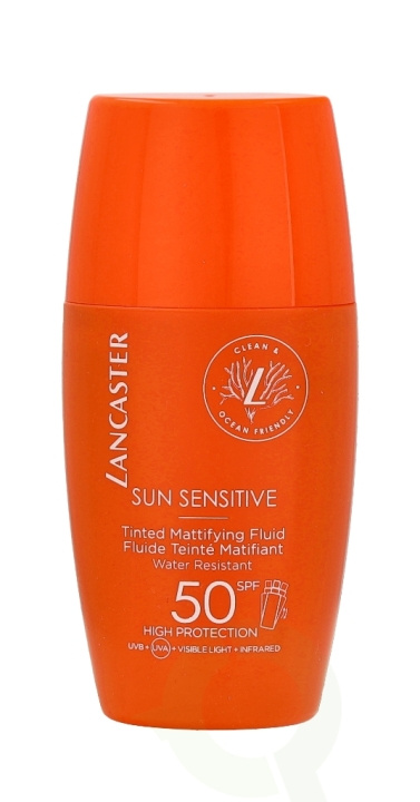 Lancaster Sun Sensitive Tinted Mattifying Fluid SPF50 30 ml ryhmässä KAUNEUS JA TERVEYS / Ihonhoito / Rusketus / Aurinkosuoja @ TP E-commerce Nordic AB (C52745)