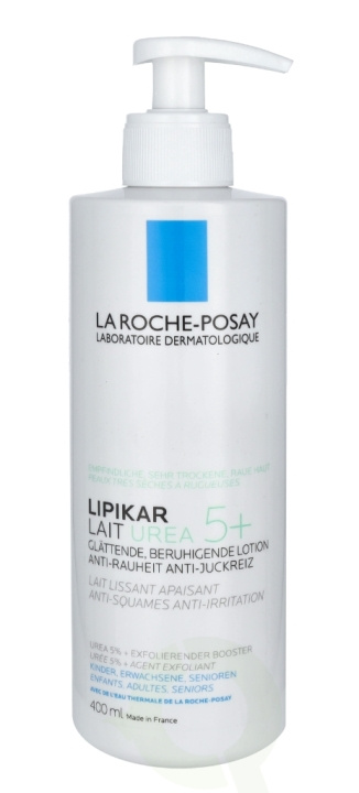 La Roche-Posay LRP Lipikar Urea 5+ Smoothing Soothing Lotion 400 ml ryhmässä KAUNEUS JA TERVEYS / Ihonhoito / Kehon hoito / Vartalovoide @ TP E-commerce Nordic AB (C52887)