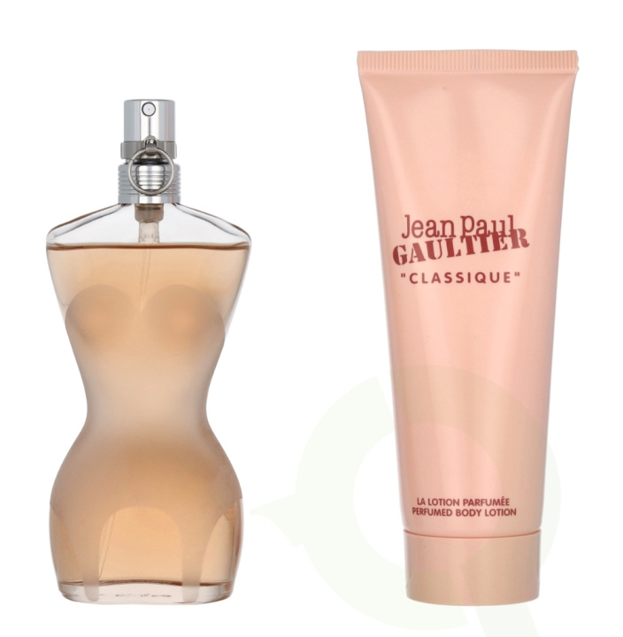 Jean Paul Gaultier Classique Giftset 125 ml Edt Spray 50ml/Body Lotion 75ml ryhmässä KAUNEUS JA TERVEYS / Lahjapakkaukset / Naisten lahjapakkaukset @ TP E-commerce Nordic AB (C53164)