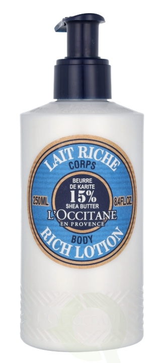 L\'Occitane Shea Butter Rich Body Lotion 250 ml ryhmässä KAUNEUS JA TERVEYS / Ihonhoito / Kehon hoito / Vartalovoide @ TP E-commerce Nordic AB (C53201)