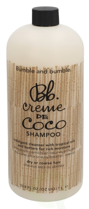 Bumble and Bumble Bumble & Bumble Creme de Coco Shampoo 1000 ml ryhmässä KAUNEUS JA TERVEYS / Hiukset &Stailaus / Hiustenhoito / Shampoo @ TP E-commerce Nordic AB (C53247)