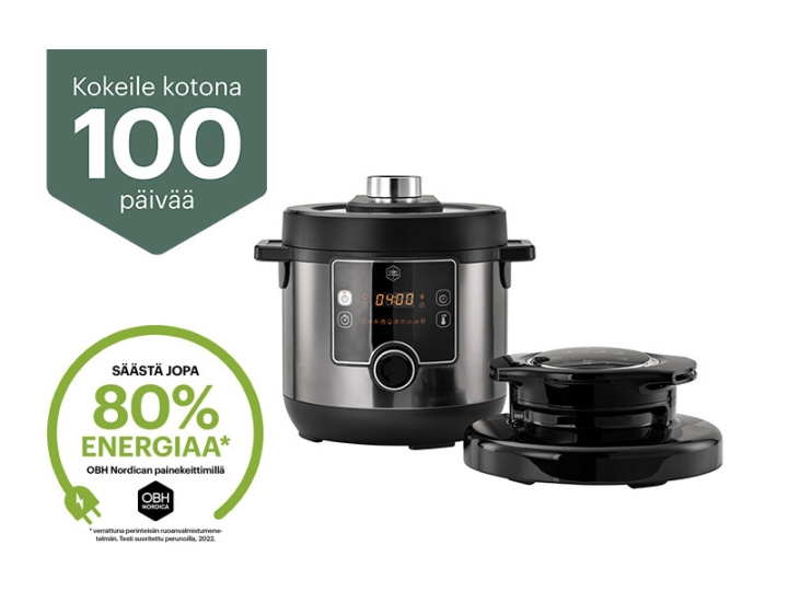 OBH Nordica Turbo Cuisine & Fry Multicooker QK7788S0 -monitoimi airfryer, 7,6 L ryhmässä KOTI, TALOUS JA PUUTARHA / Kodinkoneet / Airfryers ja rasvakeittimet @ TP E-commerce Nordic AB (C53345)
