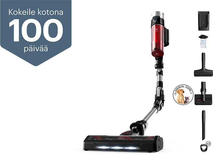 OBH Nordica X-Force Flex 9.60 Animal -varsi-imuri, punainen ryhmässä KOTI, TALOUS JA PUUTARHA / Siivoustuotteet / Imurit & Tarvikkeet / Varsi-imurit @ TP E-commerce Nordic AB (C53375)