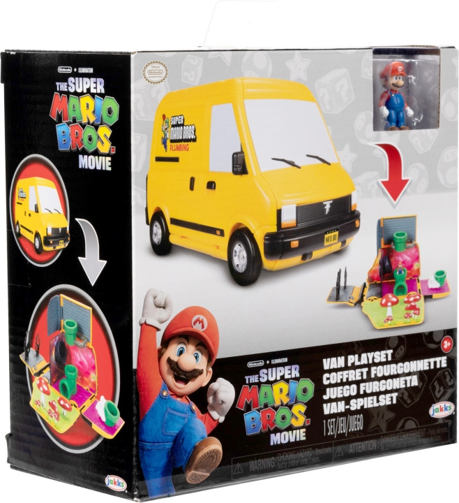 JAKKS Pacific Nintendo Super Mario Bros Movie Mini World Van - leikkisetti ryhmässä LELUT, TUOTTEET LAPSILLE JA VAUVOILLE / Leikkikalut, Askartelu &Pelit / Lelut @ TP E-commerce Nordic AB (C53392)