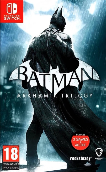 WB Games Batman: Arkham Trilogy -peli, Switch ryhmässä KODINELEKTRONIIKKA / Pelikonsolit & Tarvikkeet / Nintendo Switch / Pelit @ TP E-commerce Nordic AB (C53399)