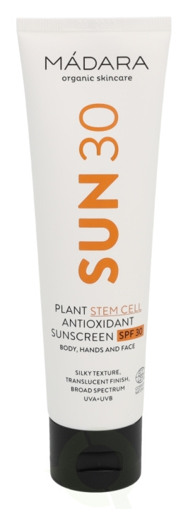 Madara Plant Stem Cell Antioxidant Sunscreen SPF30 100 ml Body, Hands & Face, All Skin Types ryhmässä KAUNEUS JA TERVEYS / Ihonhoito / Rusketus / Aurinkosuoja @ TP E-commerce Nordic AB (C53480)
