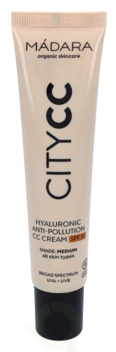 Madara Hyaluronic Anti-Pollution CC Cream SPF15 40 ml Medium - For All Skin Types ryhmässä KAUNEUS JA TERVEYS / Meikit / Meikit Kasvot / CC/BB Voiteet @ TP E-commerce Nordic AB (C53482)