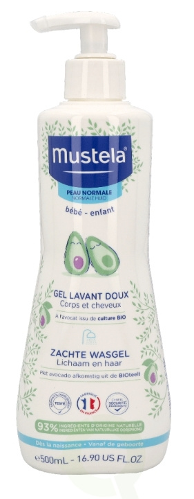 Mustela Gentle Cleansing Gel 500 ml Enfant/Normal Skin ryhmässä KAUNEUS JA TERVEYS / Ihonhoito / Kehon hoito / Kylpy- ja suihkugeelit @ TP E-commerce Nordic AB (C53832)