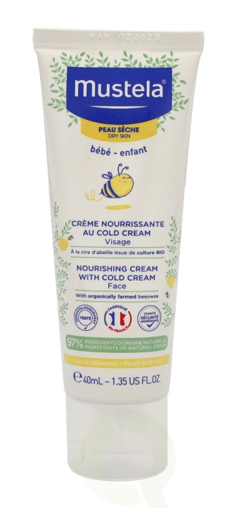 Mustela Bebe Nourishing Cream With Cold Cream 40 ml ryhmässä KAUNEUS JA TERVEYS / Ihonhoito / Kasvot / Päivävoide @ TP E-commerce Nordic AB (C53846)
