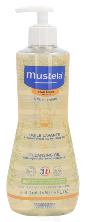 Mustela Cleansing Oil 500 ml Dry Skin ryhmässä KAUNEUS JA TERVEYS / Ihonhoito / Kehon hoito / Kylpy- ja suihkugeelit @ TP E-commerce Nordic AB (C53848)