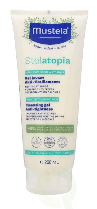 Mustela Bebe Stelatopia Cleansing Gel 200 ml ryhmässä KAUNEUS JA TERVEYS / Ihonhoito / Kehon hoito / Kylpy- ja suihkugeelit @ TP E-commerce Nordic AB (C53850)