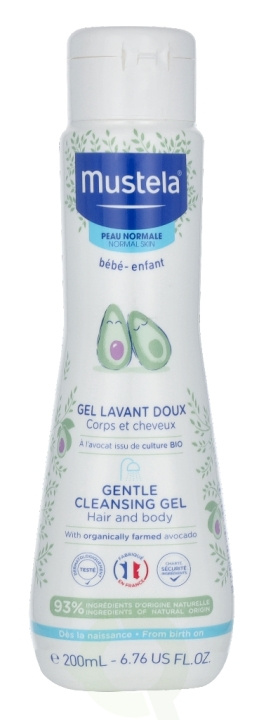 Mustela Bebe Gentle Cleansing Gel Hair And Body 200 ml ryhmässä KAUNEUS JA TERVEYS / Ihonhoito / Kehon hoito / Kylpy- ja suihkugeelit @ TP E-commerce Nordic AB (C53857)