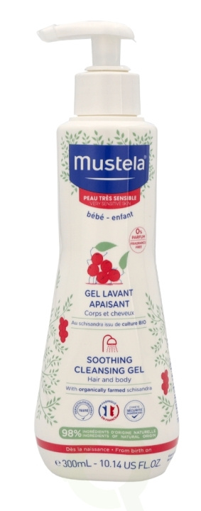 Mustela Soothing Cleansing Gel Hair And Body 300 ml ryhmässä KAUNEUS JA TERVEYS / Ihonhoito / Kehon hoito / Kylpy- ja suihkugeelit @ TP E-commerce Nordic AB (C53858)