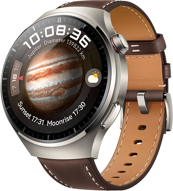 Huawei Watch 4 Pro LTE -älykello, 49 mm, ruskea nahkaranneke ryhmässä URHEILU, VAPAA-AIKA JA HARRASTUS / Urheilu- ja sykekellot / Älykellot @ TP E-commerce Nordic AB (C54063)