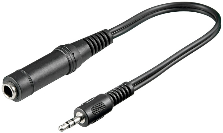 Goobay Adapter för hörlurar, 3,5 mm kontakt till 6,35 mm jack Pawl 3,5 mm plugg (3-stift, Stereo) > Pawl 6,35 mm-uttag (3-pin, Stereo) ryhmässä KODINELEKTRONIIKKA / Kaapelit & Sovittimet / Analoginen ääni / Sovittimet @ TP E-commerce Nordic AB (C54129)