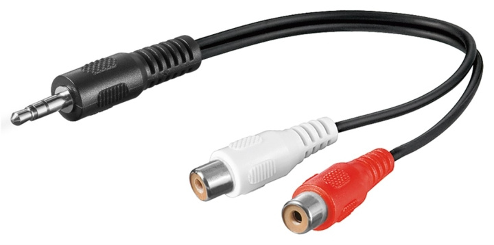 Goobay Adapter för ljudkabel 3,5 mm, plugg till stereo RCA-uttag Pawl 3,5 mm plugg (3-stift, Stereo) > 2x RCAuttag (ljud vänster / höger) ryhmässä KODINELEKTRONIIKKA / Kaapelit & Sovittimet / Analoginen ääni / Sovittimet @ TP E-commerce Nordic AB (C54131)