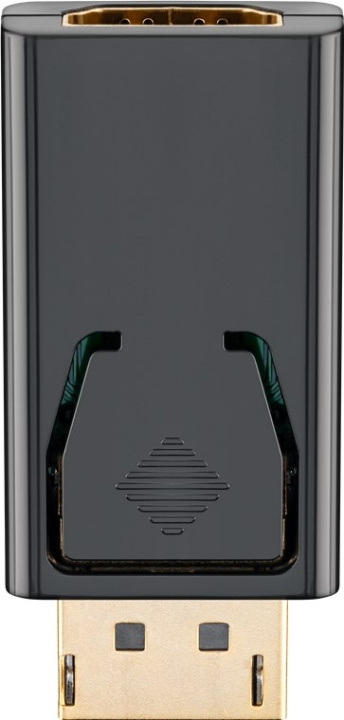 Goobay DisplayPort™/HDMI™-adapter 1.1, Guldpläterad Displayport™ plugg > HDMI™-uttag (typ A) ryhmässä TIETOKOONET & TARVIKKEET / Kaapelit & Sovittimet / DisplayPort / Sovittimet @ TP E-commerce Nordic AB (C54132)