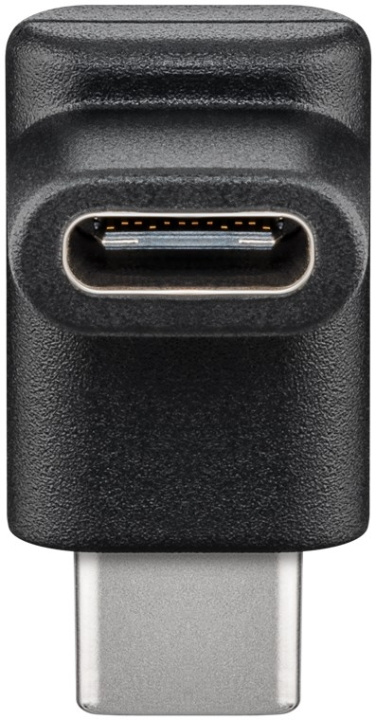 Goobay Adapter USB-C™ till USB-C™ 90°, svart USB-C™ uttag > USB-C™ plugg ryhmässä TIETOKOONET & TARVIKKEET / Kaapelit & Sovittimet / USB / USB-C @ TP E-commerce Nordic AB (C54138)