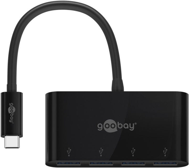 Goobay 4-vägs USB-C™-multiportadapter samtidig anslutning av 4x USB-A 3.0-uttag till USB-C™-kontakt ryhmässä TIETOKOONET & TARVIKKEET / Tietokonetarvikkeet / USB-telakat @ TP E-commerce Nordic AB (C54144)