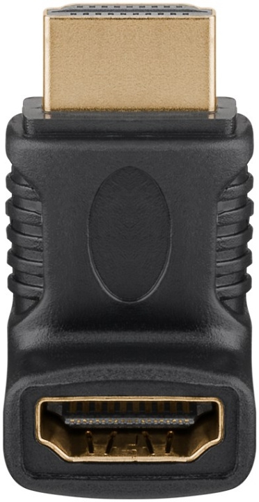 Goobay HDMI™-vinkeladapter för koaxialkabel, Guldpläterad (4K @ 60 Hz) HDMI™-uttag (typ A) > HDMI™ kontakt (typ A) 90 ° ryhmässä KODINELEKTRONIIKKA / Kaapelit & Sovittimet / HDMI / Sovittimet @ TP E-commerce Nordic AB (C54152)