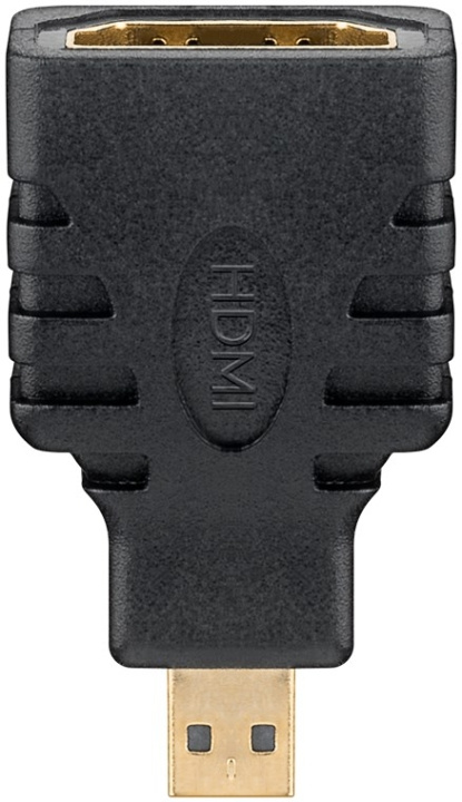 Goobay HDMI™-sovitin, kullattu HDMI™-liitin (tyyppi A) > HDMI™-mikroliitin (tyyppi D) ryhmässä KODINELEKTRONIIKKA / Kaapelit & Sovittimet / HDMI / Sovittimet @ TP E-commerce Nordic AB (C54154)