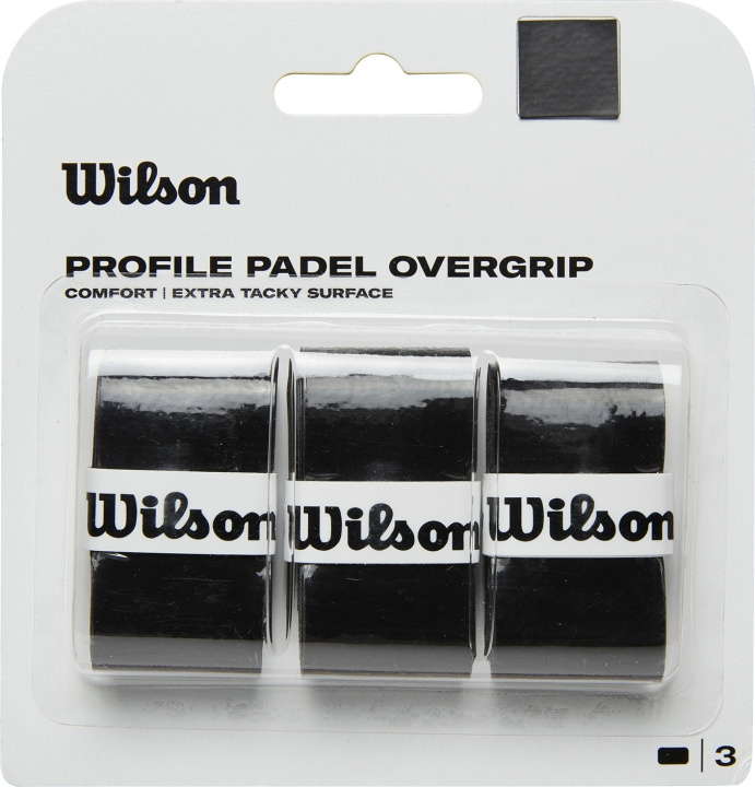 Wilson Profile Padel Overgrip -päälligrippi, 3 kpl, musta ryhmässä URHEILU, VAPAA-AIKA JA HARRASTUS / Urheiluvälineet / Padel-välineet @ TP E-commerce Nordic AB (C54595)