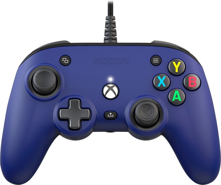 Nacon Pro Compact Wired Game Controller, Blå, Xbox / PC ryhmässä KODINELEKTRONIIKKA / Pelikonsolit & Tarvikkeet / Xbox One / Tarvikkeet @ TP E-commerce Nordic AB (C54621)