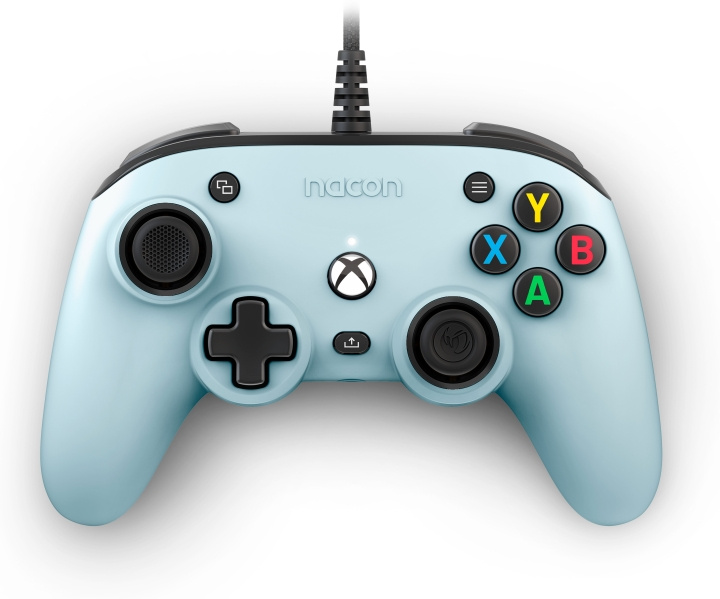 Nacon Pro Compact langallinen peliohjain, vaaleansininen, Xbox / PC ryhmässä KODINELEKTRONIIKKA / Pelikonsolit & Tarvikkeet / Xbox One / Tarvikkeet @ TP E-commerce Nordic AB (C54623)