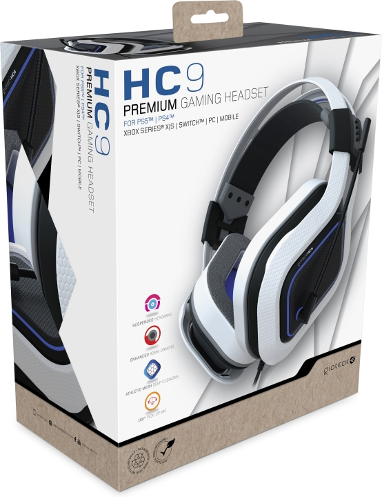 Gioteck HC-9 Wired Headset -pelikuulokkeet, PS5 ryhmässä TIETOKOONET & TARVIKKEET / GAMING / Kuulokkeet @ TP E-commerce Nordic AB (C54636)