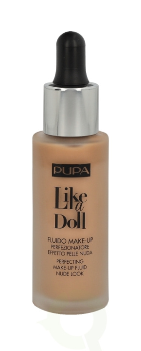 Pupa Milano Pupa Pupa Like A Doll Perfecting Make-Up Fluid SPF15 30 ml #040 Medium Beige ryhmässä KAUNEUS JA TERVEYS / Meikit / Meikit Kasvot / Meikkivoide @ TP E-commerce Nordic AB (C54811)