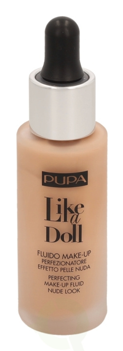 Pupa Milano Pupa Pupa Like A Doll Perfecting Make-Up Fluid SPF15 30 ml #030 Natural Beige ryhmässä KAUNEUS JA TERVEYS / Meikit / Meikit Kasvot / Meikkivoide @ TP E-commerce Nordic AB (C54813)