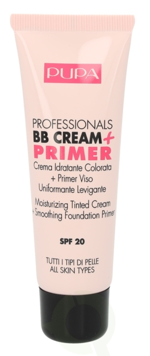 Pupa Milano Pupa Pupa Professionals BB Cream + Primer SPF20 50 ml #001 Nude - All Skin Types ryhmässä KAUNEUS JA TERVEYS / Meikit / Meikit Kasvot / CC/BB Voiteet @ TP E-commerce Nordic AB (C54841)