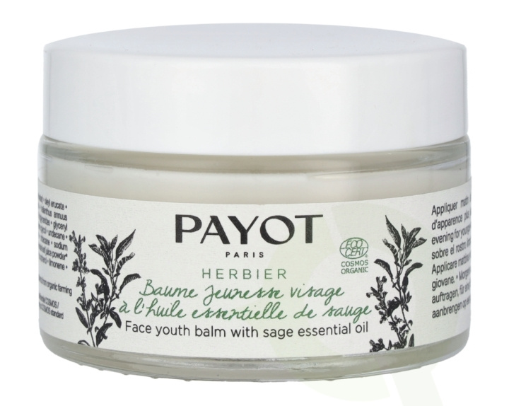Payot Herbier Face Youth Balm With Sage Essential Oil 50 ml ryhmässä KAUNEUS JA TERVEYS / Ihonhoito / Kasvot / Kasvoöljy @ TP E-commerce Nordic AB (C54952)