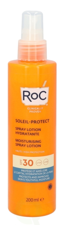 ROC Soleil-Protect Moisturising Spray Lotion SPF30 200 ml ryhmässä KAUNEUS JA TERVEYS / Ihonhoito / Rusketus / Aurinkosuoja @ TP E-commerce Nordic AB (C54981)