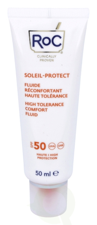 ROC Soleil-Protect High Tolerance Fluid SPF50+ 50 ml Comforts Sensitive Skin ryhmässä KAUNEUS JA TERVEYS / Ihonhoito / Rusketus / Aurinkosuoja @ TP E-commerce Nordic AB (C55002)