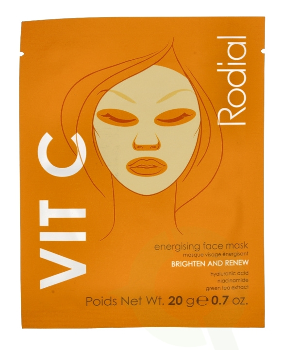 Rodial Vit C Cellulose Sheet Mask 20 ml Brighten And Renew ryhmässä KAUNEUS JA TERVEYS / Ihonhoito / Kasvot / Naamiot @ TP E-commerce Nordic AB (C55038)